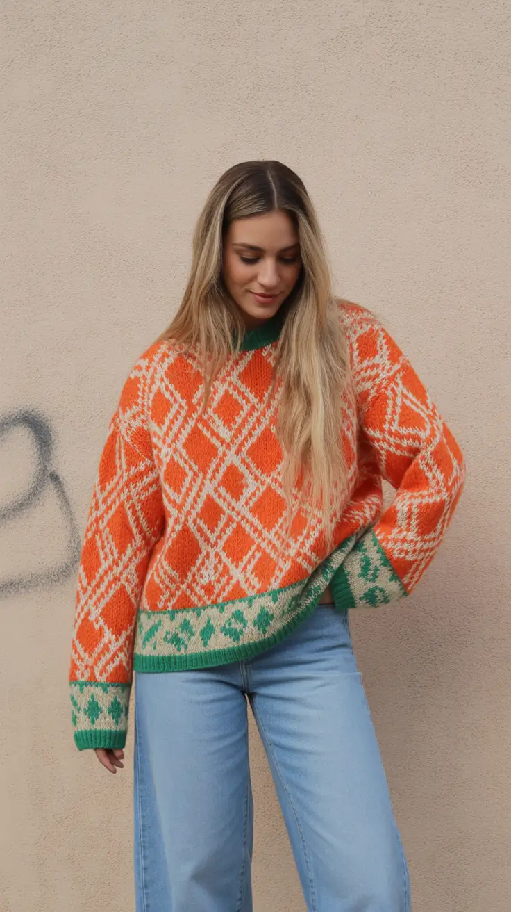 spring fashion outfits 2026 Bold Knit Energy