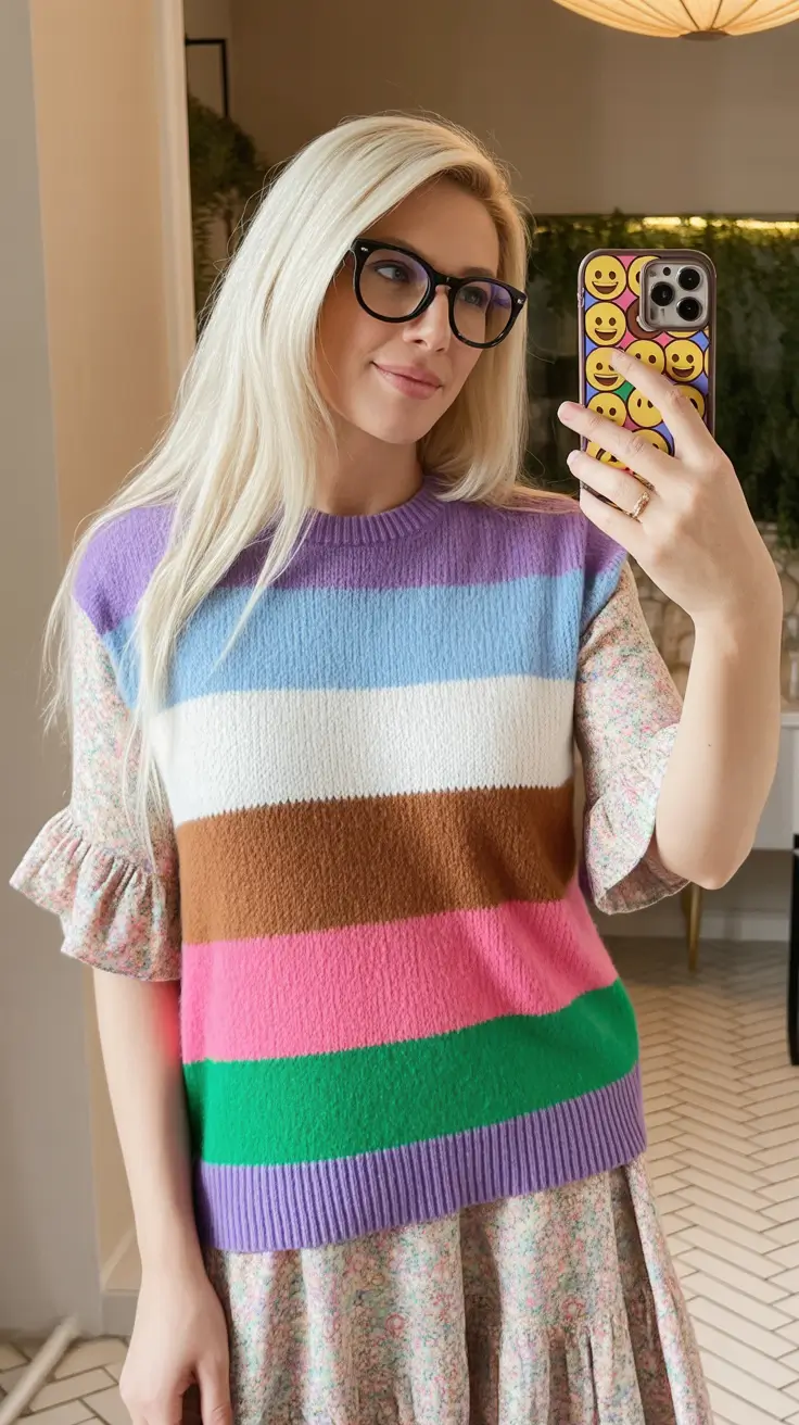 spring fashion outfits 2026 Playful Stripes for Lighthearted Spring Color