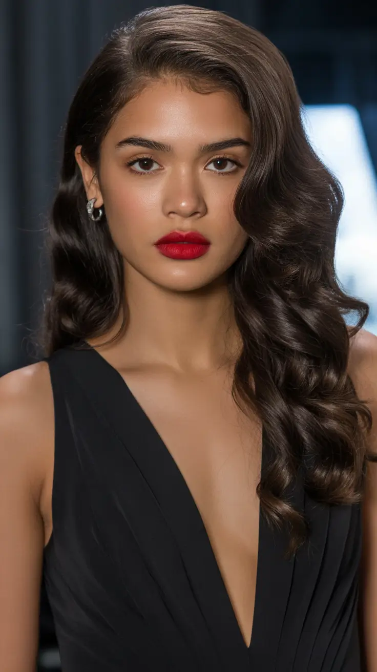 flawless spring hair color for brown skin 2026 Classic Brunette With TRUE Evening Polish