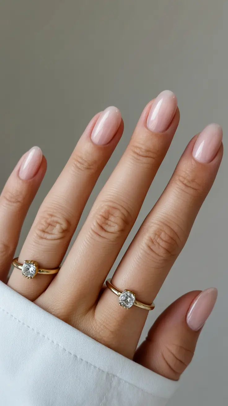 minimalist spring oval nails 2026 Soft Pink Glow For Minimalist Spring Lovers