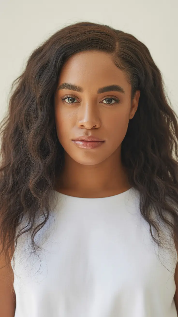 sophisticated spring hairstyle for black women 2026 Natural Waves with Soft Definition