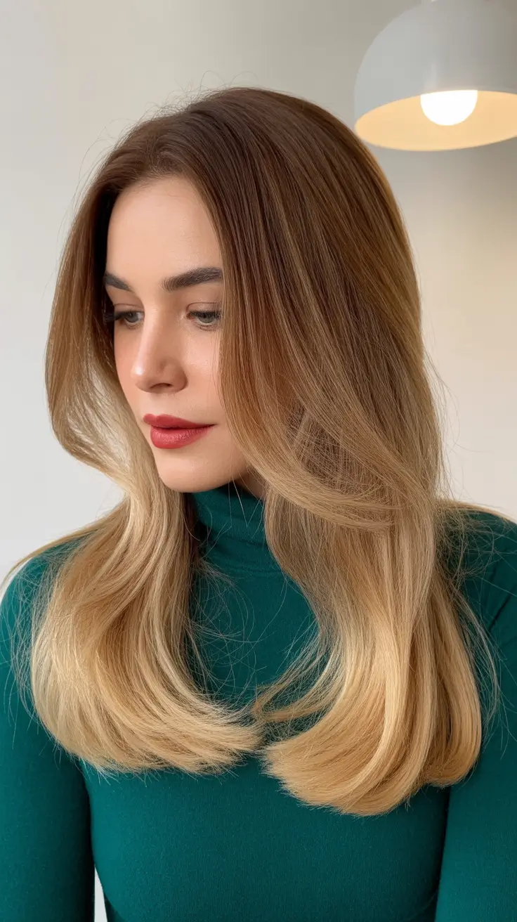 april hair color ideas 2026 Ash Latte Balayage for Effortless Spring Sophistication