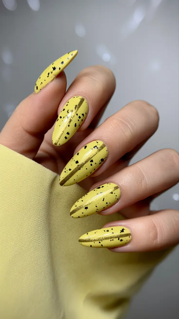 elegant yellow spring nails in 2026 butter almond design
