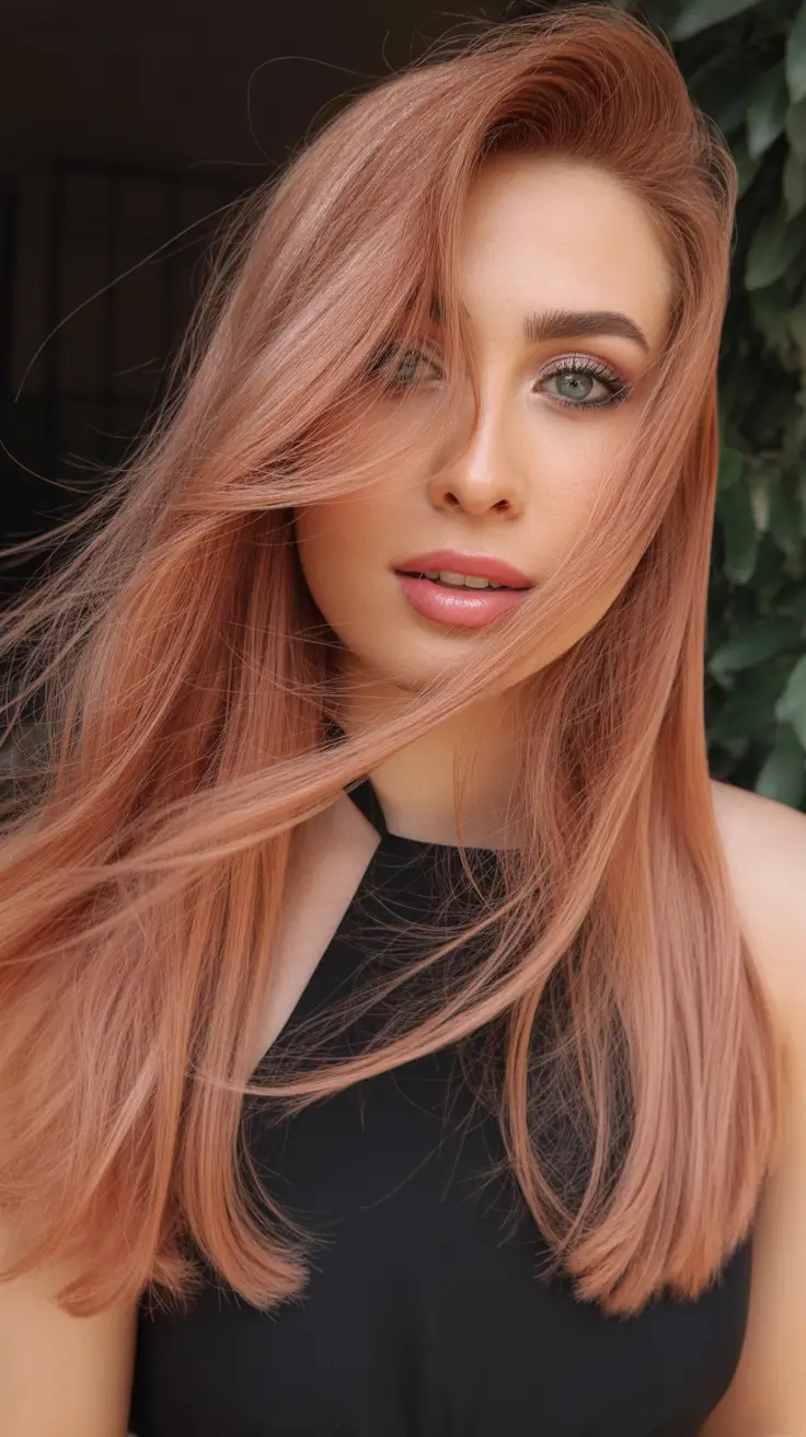 may hair color ideas Rose Pink Sleek Layers for a Unique May Transformation