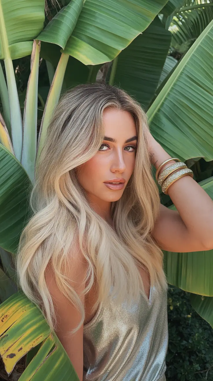 may hair color ideas Sunlit Platinum Blonde with Tropical Vivid Energy