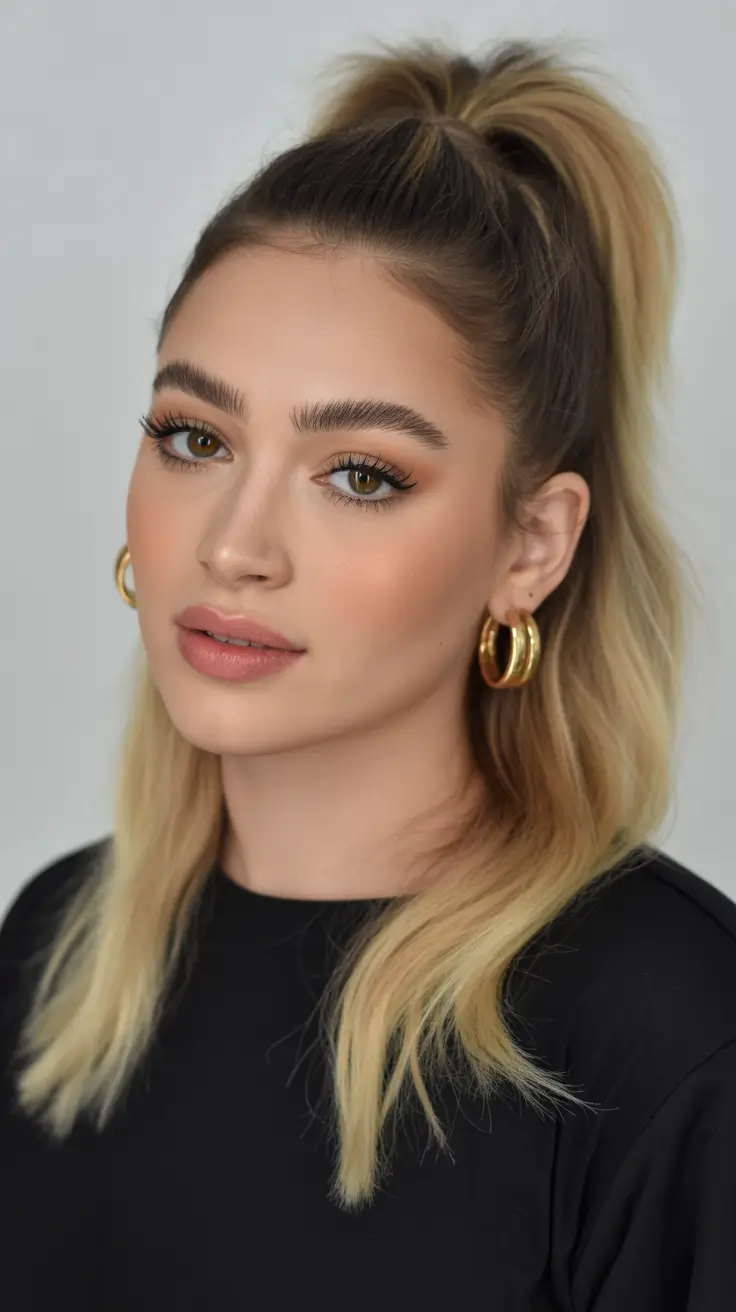 natural spring hairstyles 2026 Half Up High Pony for Effortless Spring Confidence