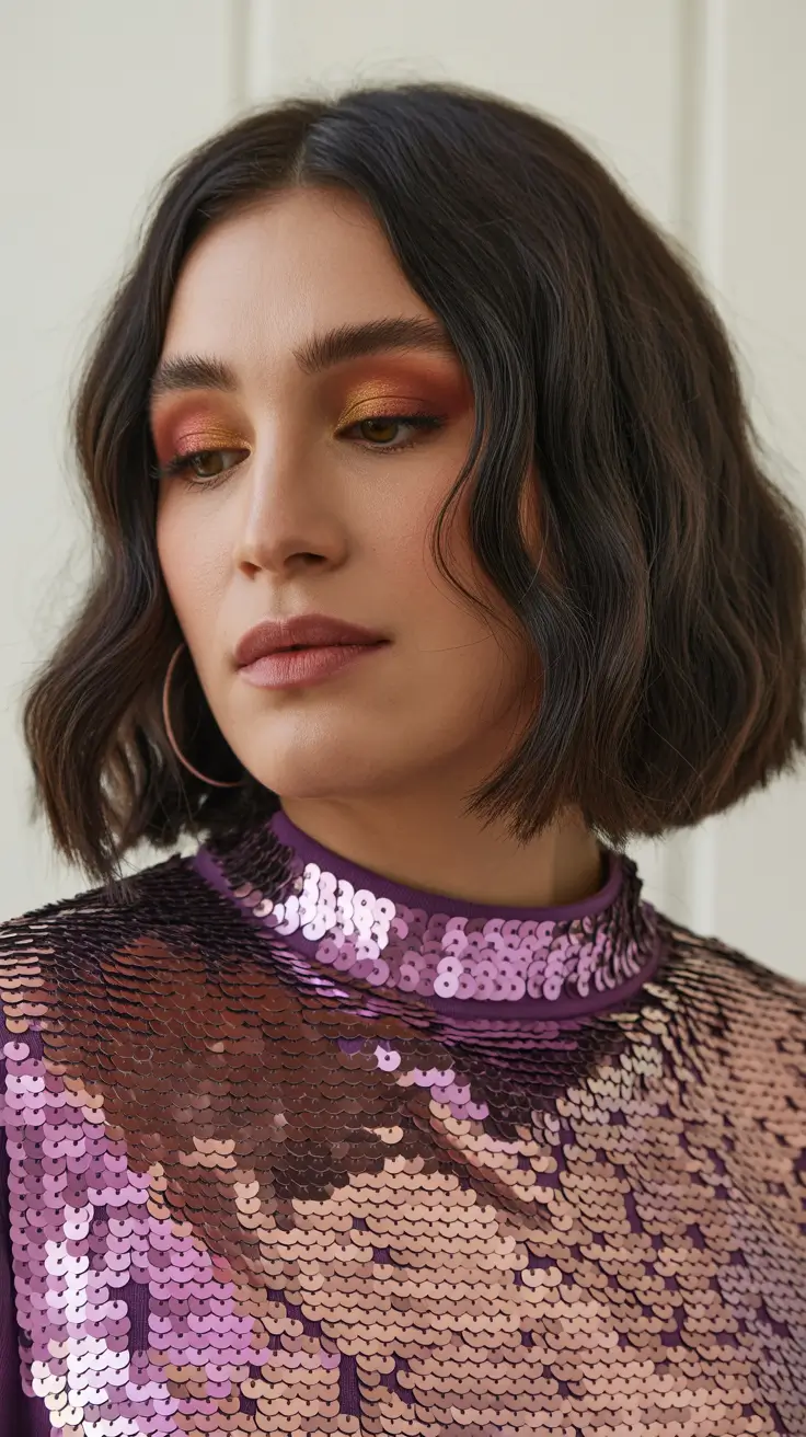natural spring hairstyles 2026 Modern Textured Medium Bob with Soft Waves