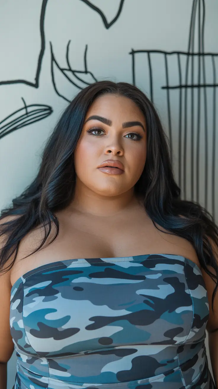 spring haircuts for plus size women Long Sleek Layers With Center Part