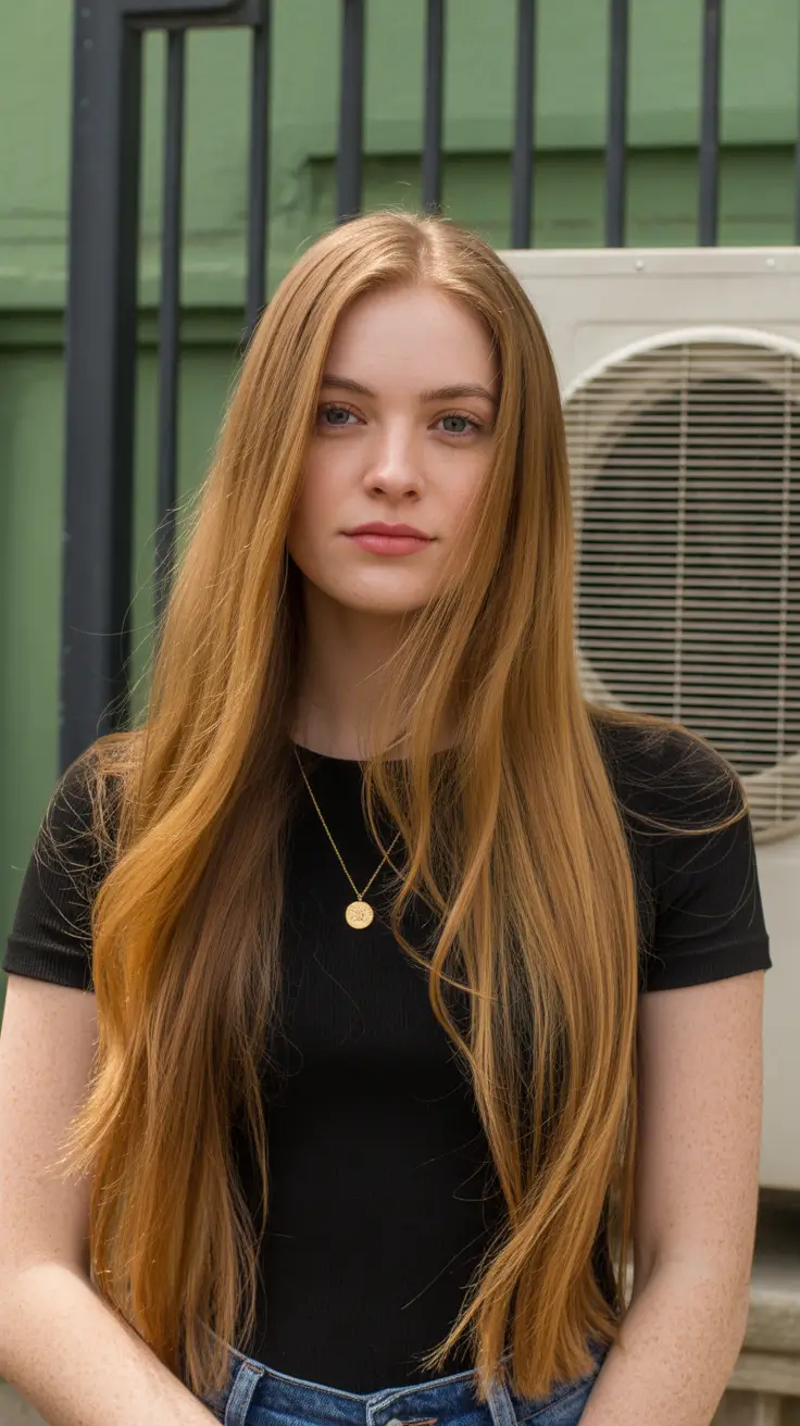 summer hair color ideas 2026 dimensional Golden Copper Flow With Natural Radiance