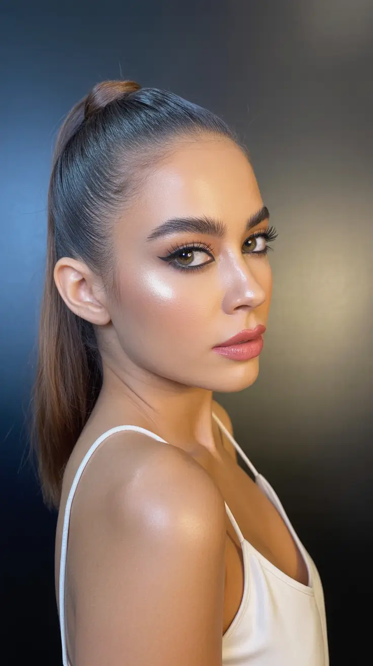 summer hair color ideas 2026 dimensional High Pony Glow With Liquid Bronze Lengths