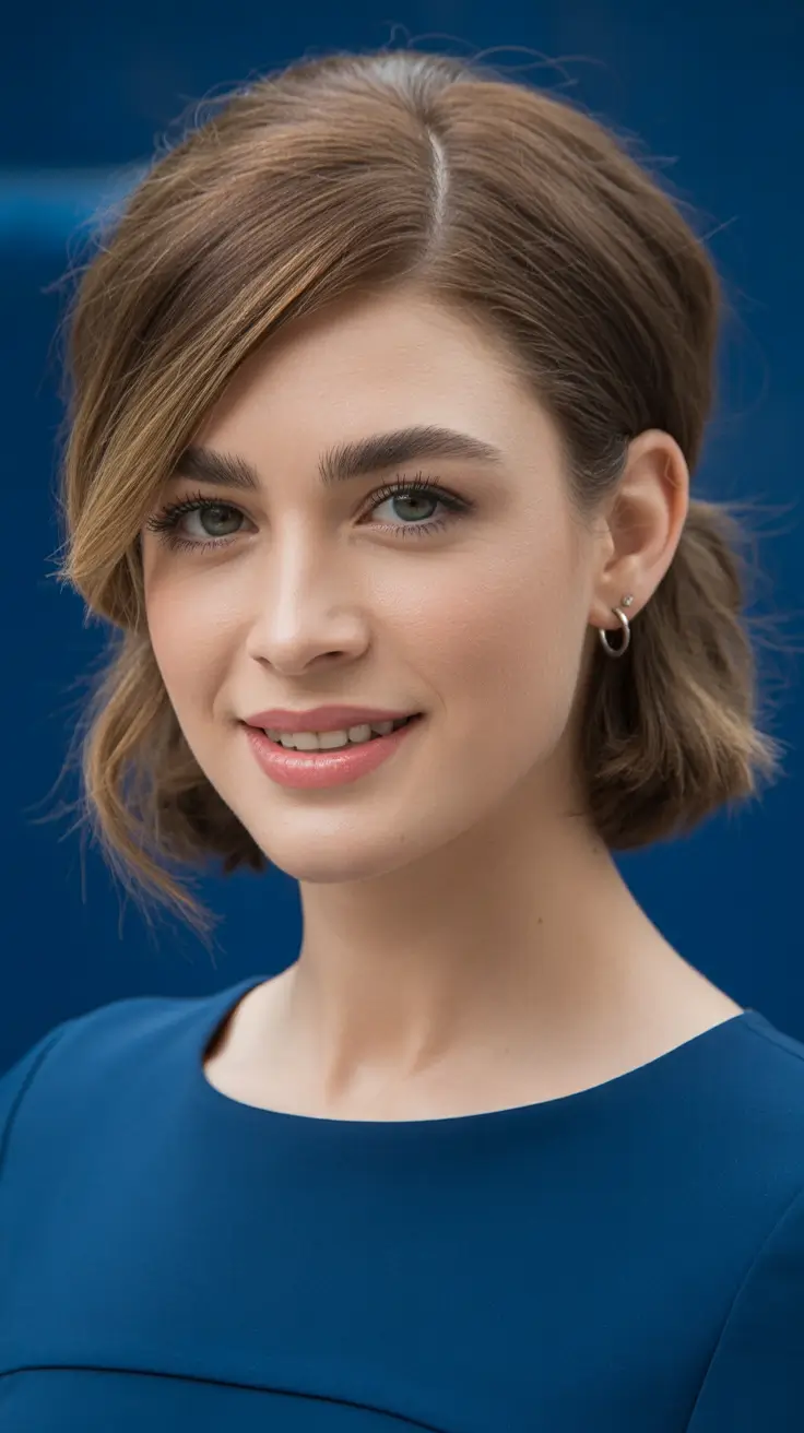 vibrant spring brunette hair color 2026 Bright Copper Infused Brunette With Soft Side Movement