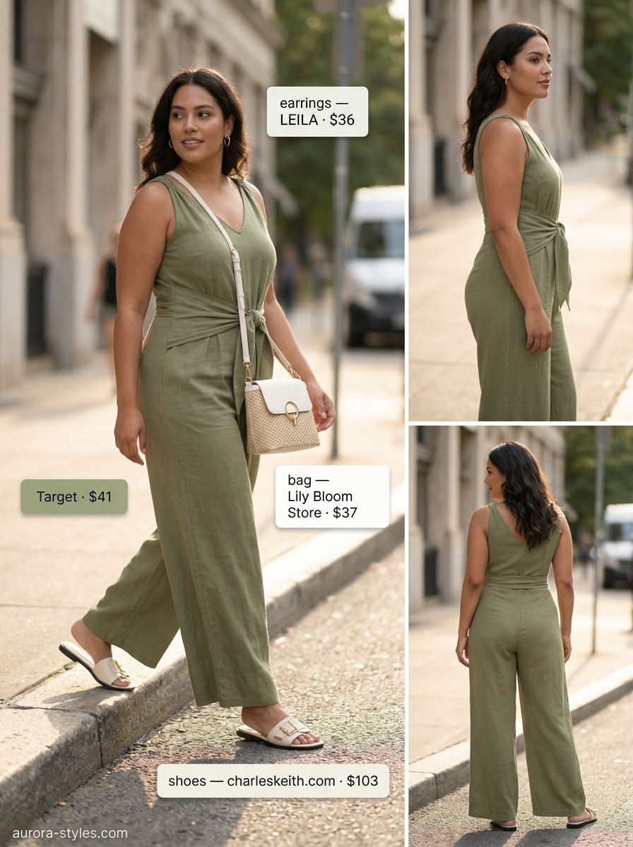 flattering curvy outfit summer for women 2026 outfit idea - fashion styling inspiration