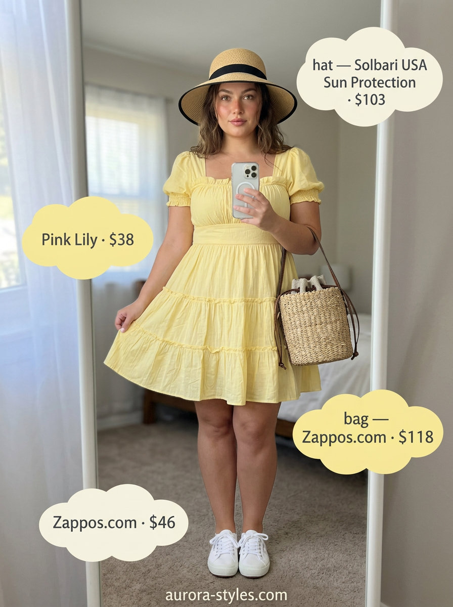 flattering curvy outfit summer for women 2026 outfit idea - fashion styling inspiration