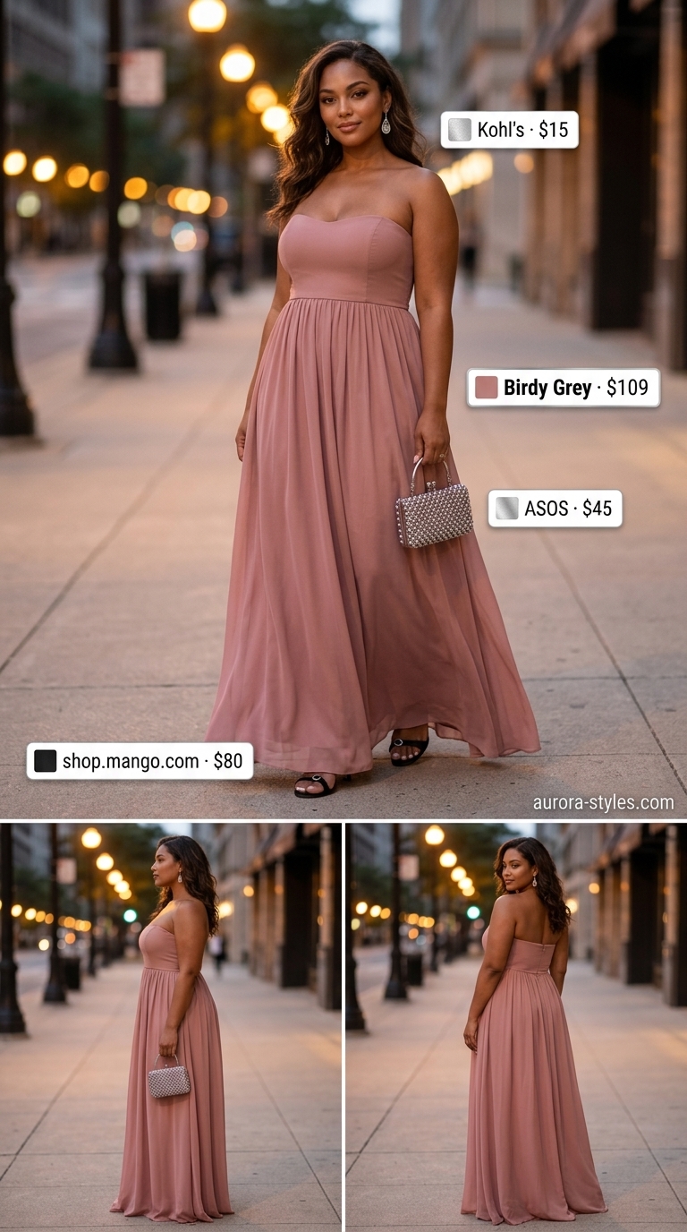 Dusty rose sheer overlay dress with heeled sandals for elegant nyc street style summer outfits 2026.