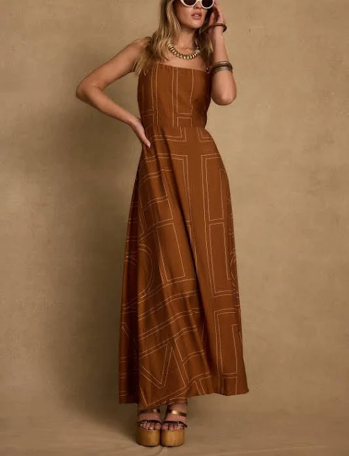 dress 12th Tribe Abstract Maxi Dress 12th Tribe $84