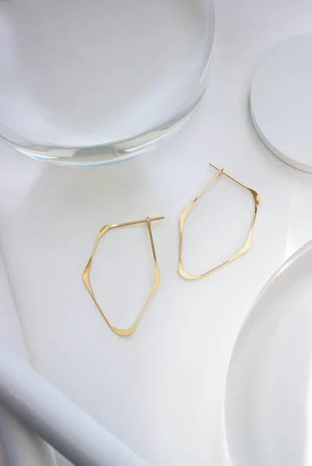 accessory 14K Gold Fill or Sterling Silver Geometric Statement Earrings Etsy - LGreenwaltJewelry $60