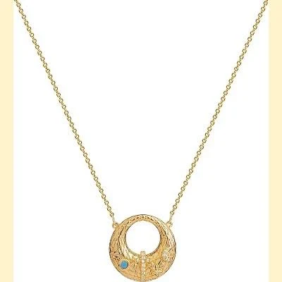 accessory 14K Gold Plated Dainty Gold Pendant Necklace Target $28.76