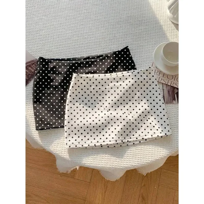 skirt 2-Pack High-Waisted A-Line Polka Dot Mini Skirts AliExpress $56.16