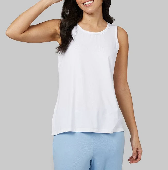 top 32 Degrees Women's Cool Relaxed Lightweight Moisture Wicking Anti Odor Knit Tank Top Shirt 32 Degrees $4.99