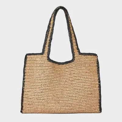 bag A New Day Natural Straw XL Tote Bag Target $32
