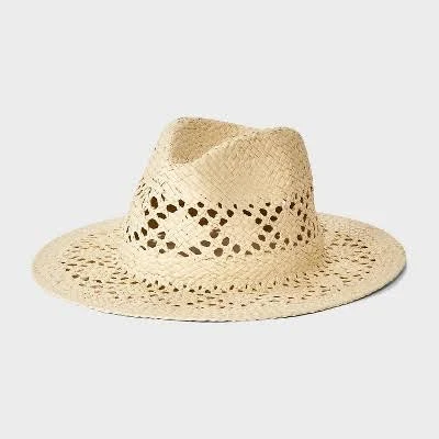 accessory A New Day Straw Open Work Weave Panama Hat Target $25