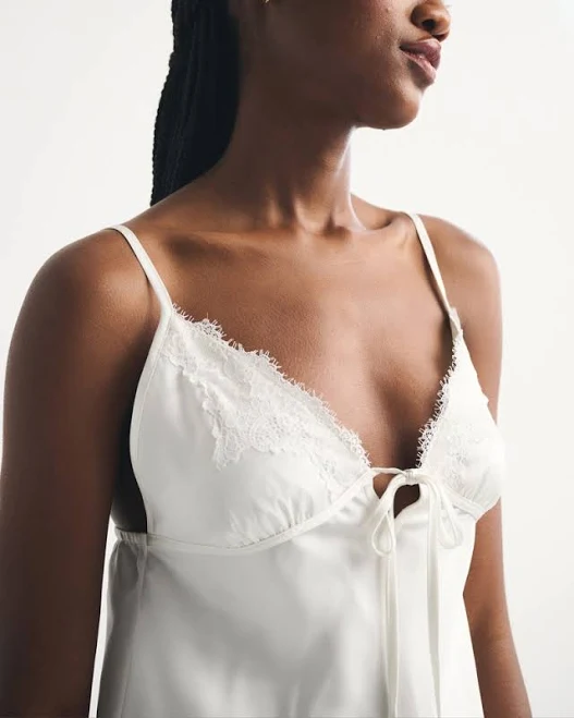 top Abercrombie & Fitch Women's Lace and Satin Sleep Cami Abercrombie & Fitch $45