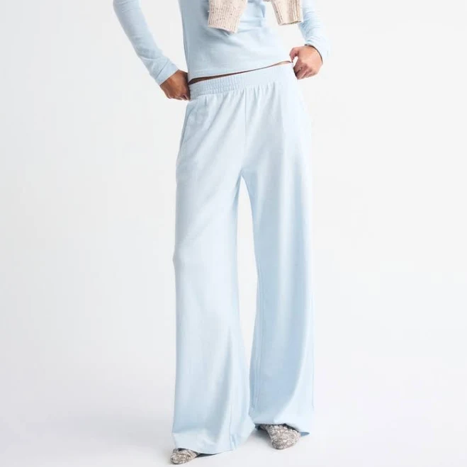 activewear Abercrombie & Fitch Women's Lounge Brushed Wide Leg Sweatpants Abercrombie & Fitch $24.99