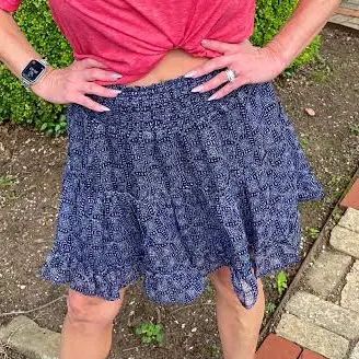 skirt Abstract Print Skirt Wildfire and Lace $24.99
