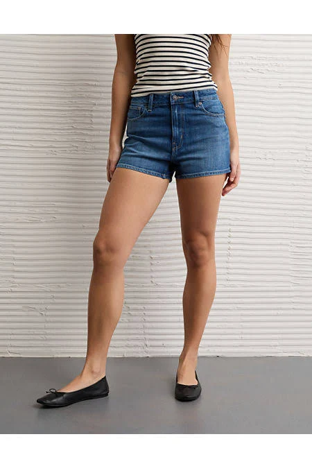 shorts AE Stretch Denim Mom Shorts American Eagle Outfitters $26.97