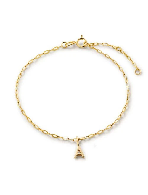 accessory Ana Luisa Women's Gold Charm Letter Bracelet at Nordstrom Nordstrom $310