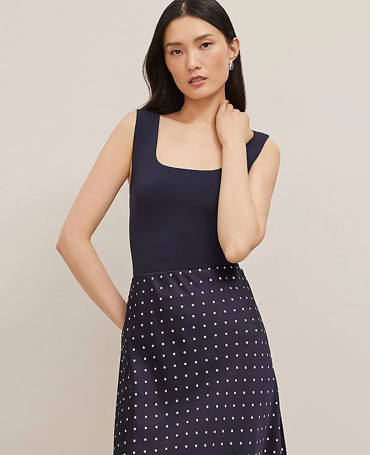 top Ann Taylor Women's Square Neck Tank Top Ann Taylor $31.15