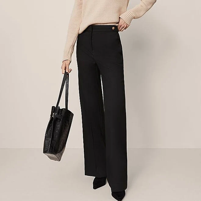 pants Ann Taylor Women's Tailored Wide-Leg Trouser Ann Taylor $54.99