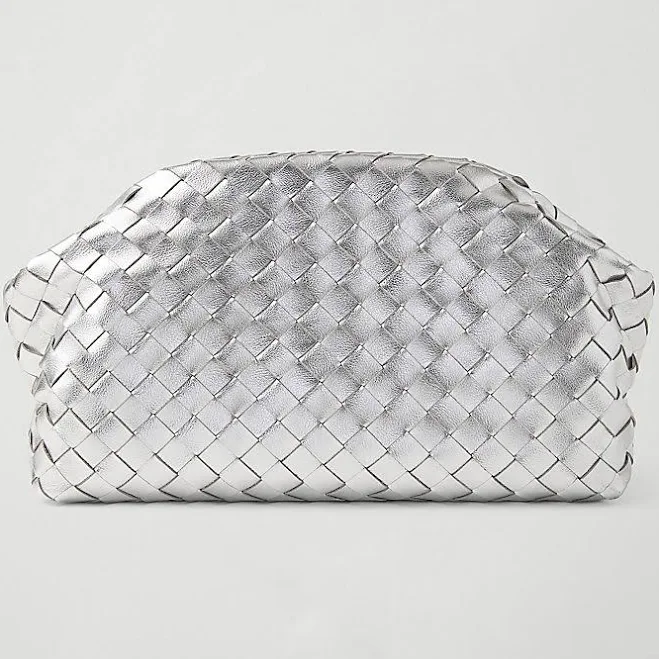 bag Ann Taylor Women's Woven Metallic Clutch Handbag Ann Taylor $71.99