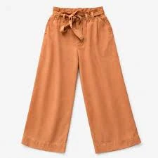 pants Anthropologie Paperbag Waist Wide Leg Pants Rust Orange Tie Belt Boho Size 2 eBay $34.99