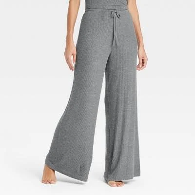 pants Auden Women's Cozy Ribbed Wide Leg Pants Target $25