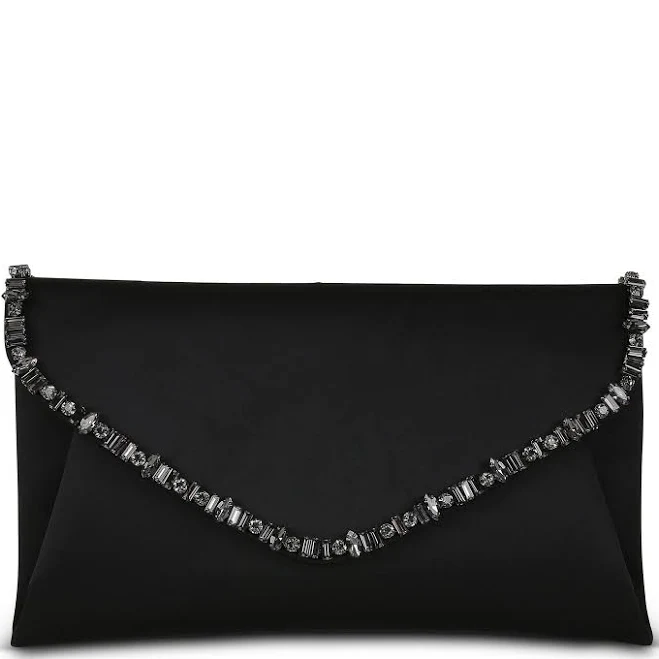 bag Badgley Mischka Mika Elegant Satin Envelope Clutch Dillard's $105