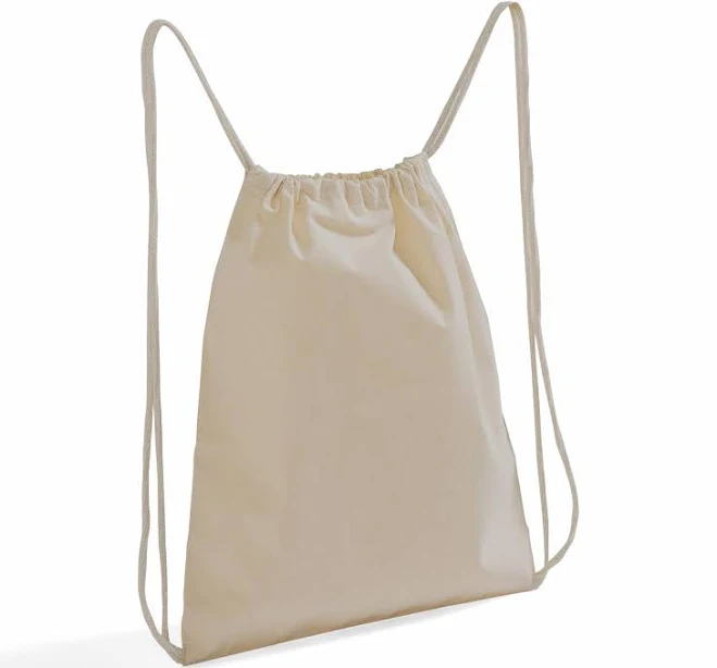 bag Bagzdepot Small Canvas Drawstring Backpack BagzDepot $1.9