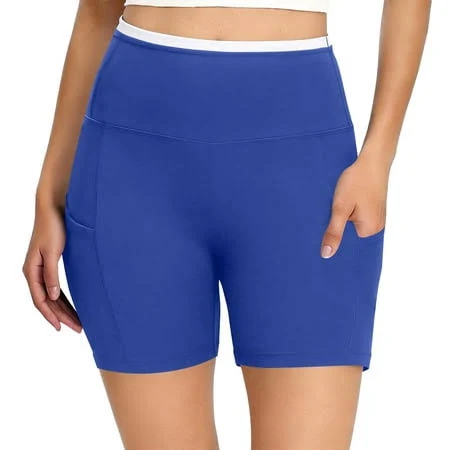 biker shorts Baleaf High-Waist 5" Compression Biker Shorts with Pockets Walmart - Womens Clothing Bwndum $14.56