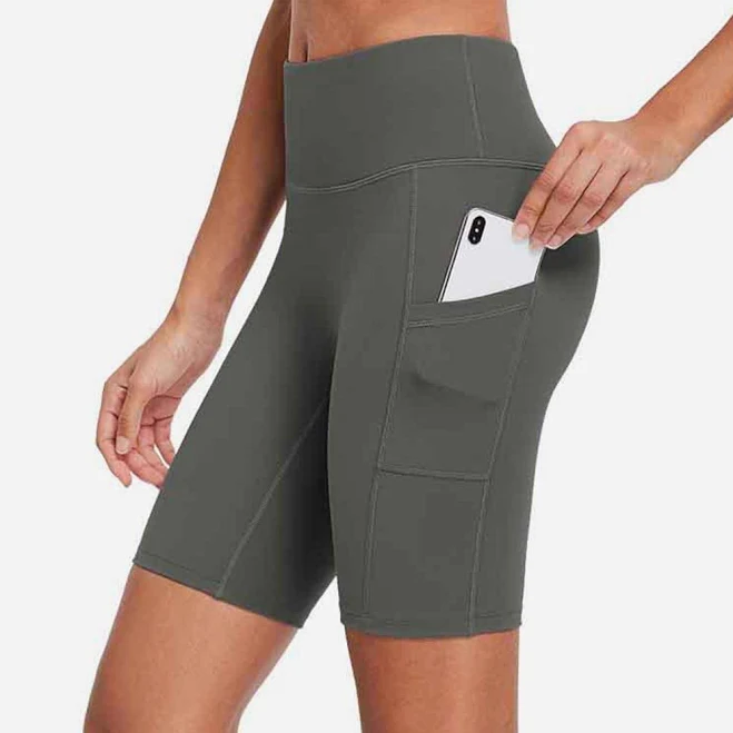 activewear Baleaf High-Waist Compression Biker Shorts with Side Pockets Baleaf $34