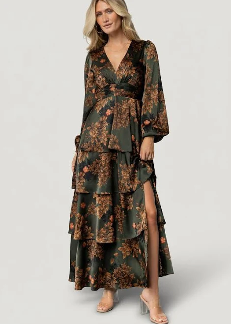 dress Baltic Born Montrouge Satin Tiered Maxi Baltic Born $119