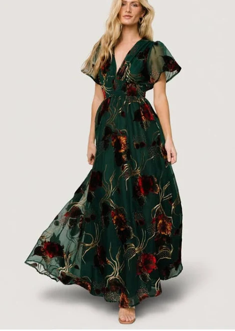 dress Baltic Born Women's Valen Velvet Maxi Dress Nordstrom $177