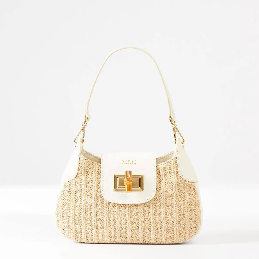 bag Bamboo Raffia Shoulder Bag Mark and Graham $109