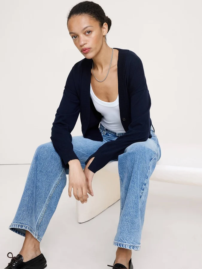 outerwear Banana Republic Women's Merino Cardigan Sweater Banana Republic $130