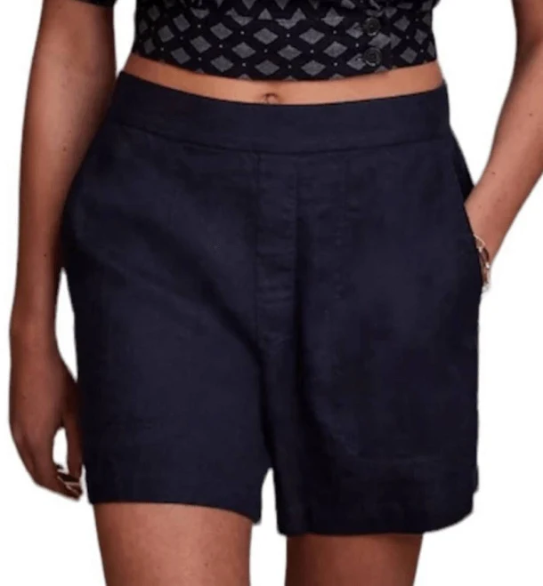 shorts Banana Republic Women's Navy Tailored Linen-blend Shorts eBay - nc_rack_n_roll $20