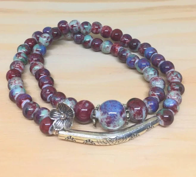 accessory Beaded Stretch Layered Bracelet Etsy - Seller $14