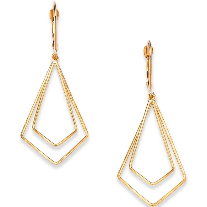 accessory Bloomingdale's 14K Yellow Gold Geometric Dangle Drop Earrings Bloomingdale's $1750