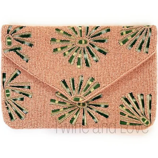 bag Boho Beaded Clutch Purse Etsy - TwineandLove $57.99