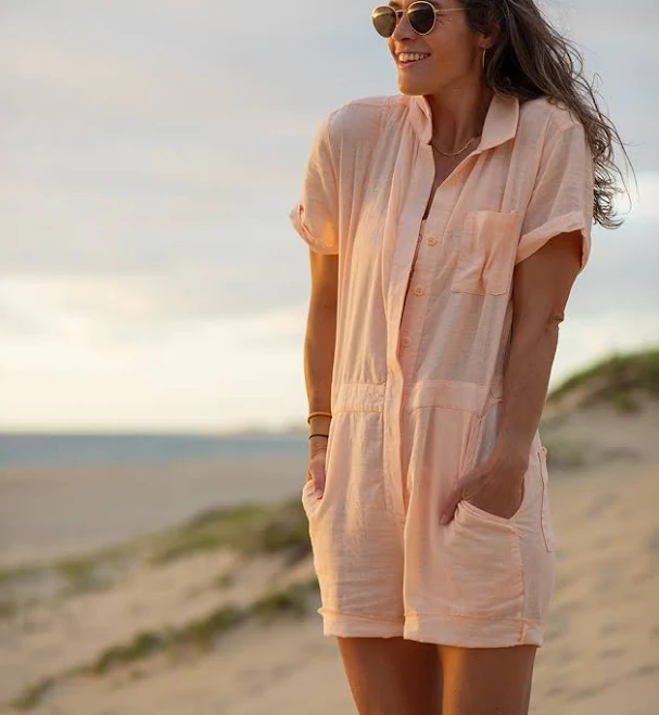 romper Carve Designs Women's Nyla Linen Romper Carve Designs Official Store $48.97