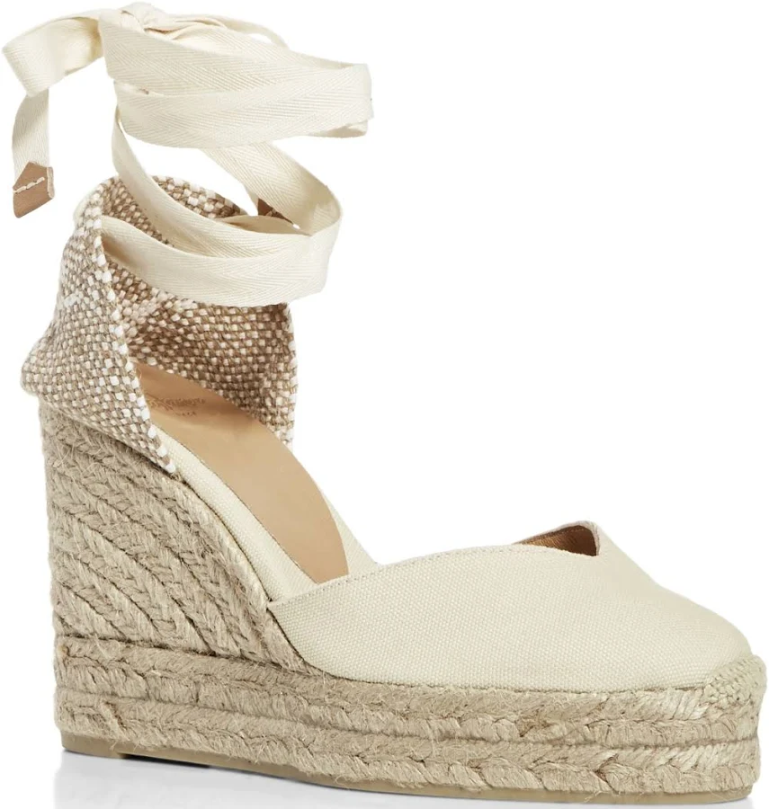 shoes Castaner Women's Chiara Ankle Tie Wedge Espadrille Sandals Bloomingdale's $128