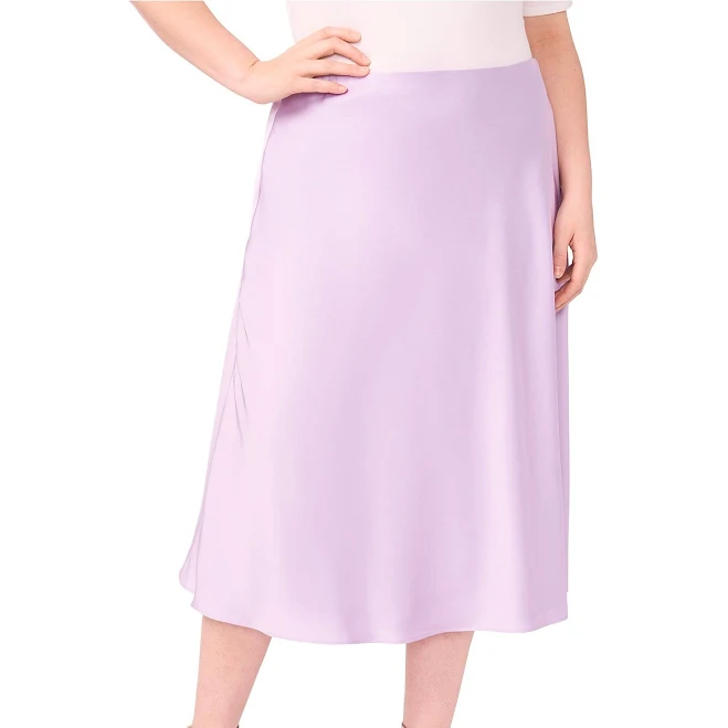 skirt Cece Plus Size High Rise Flounce Hem Midi A-Line Skirt Dillard's $46.23